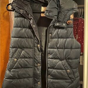 H&M Navy Quilted Puffer Vest